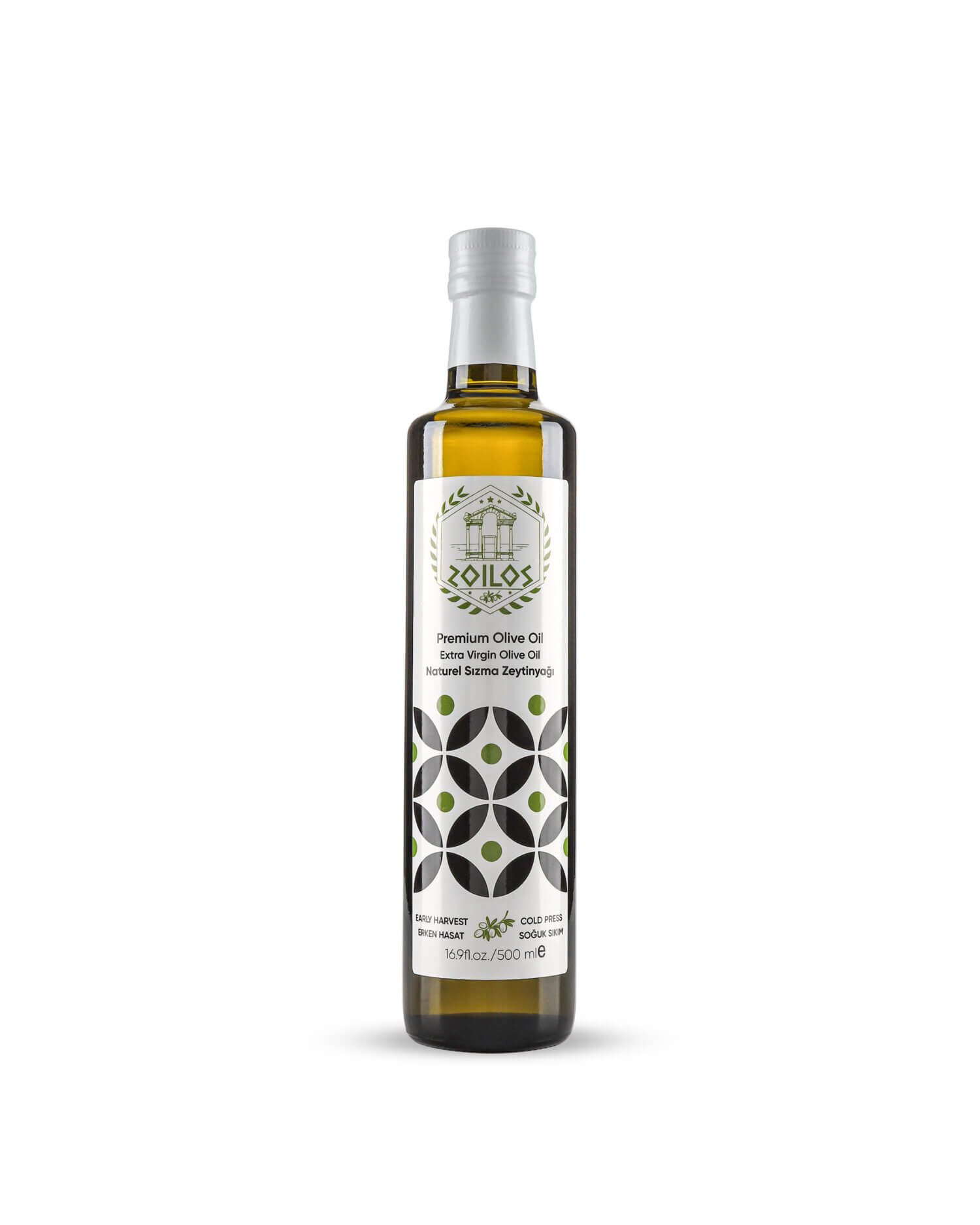 Premium 500 ML Erken Hasat Soğuk Sıkım Natürel Sızma Zeytinyağı.